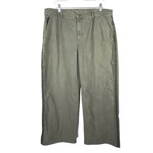 American Eagle Ziegler High Rise Baggy Wide Leg Side Stripes Women's Jeans 18